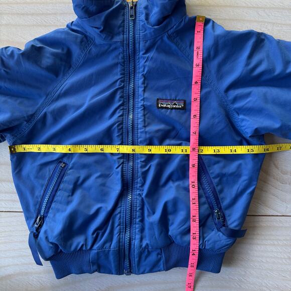 VTG 80s Patagonia Kids Toddler Size 4/5 Bomber Fleece Lined Jacket Made in USA - Picture 4 of 10